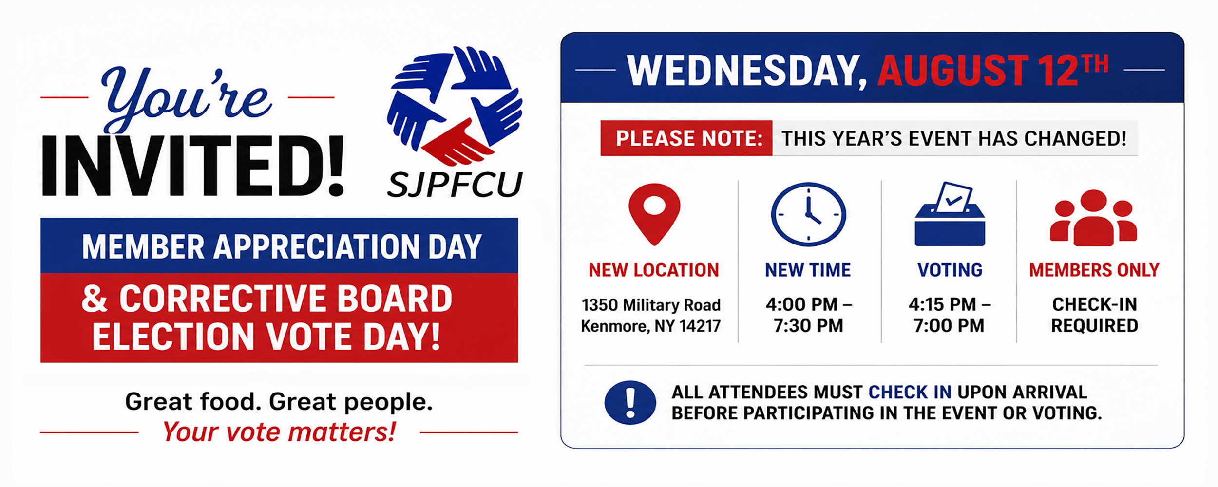 Member Appreciation Day & Corrective Board Election Vote Day